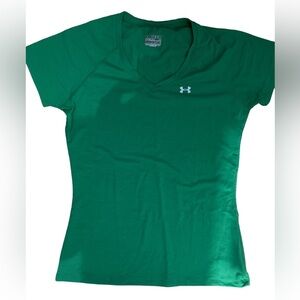 Under Armour green heat gear Tshirt short  sleeve , Sz XS